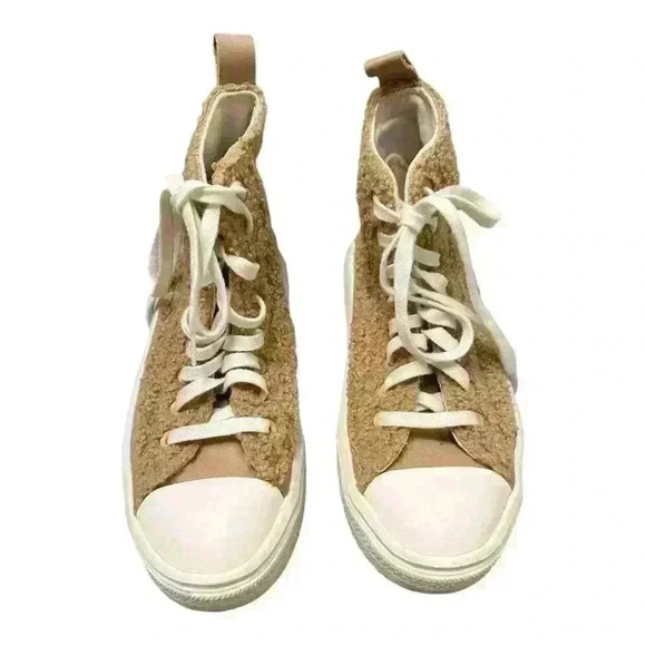 Converse Women’s Chuck Taylor All Star Move Cozy Utility Shoes Tan, size 6 - Picture 4 of 9